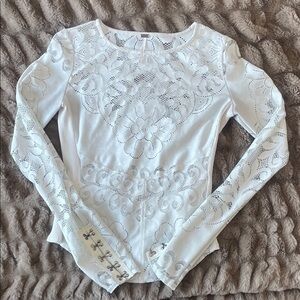Lace free people long sleeve